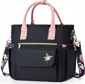 Deluxe Large Insulated Lunch Bag Box Women - Leakproof Waterproof Cooler with Multi Pockets Removable Strap for Work Picnic - Teacher Mothers Day Christmas Birthday Gifts