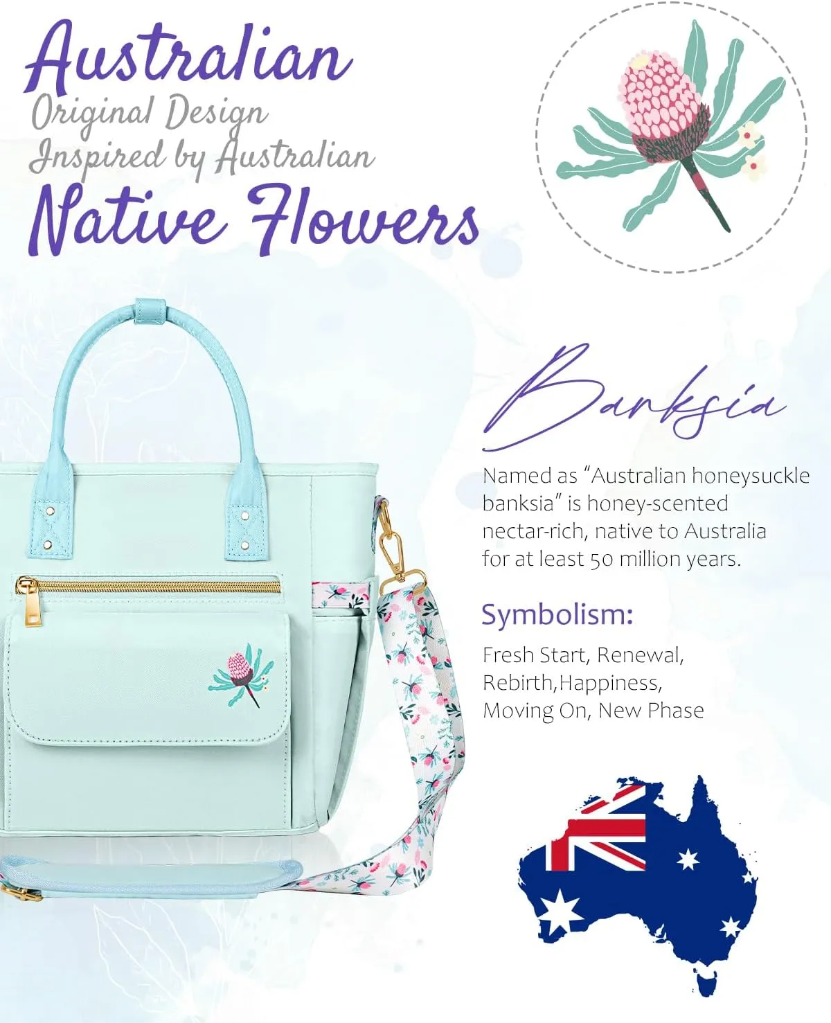 Deluxe Large Insulated Lunch Bag Box Women - Leakproof Waterproof Cooler with Multi Pockets Removable Strap for Work Picnic - Teacher Mothers Day Christmas Birthday Gifts