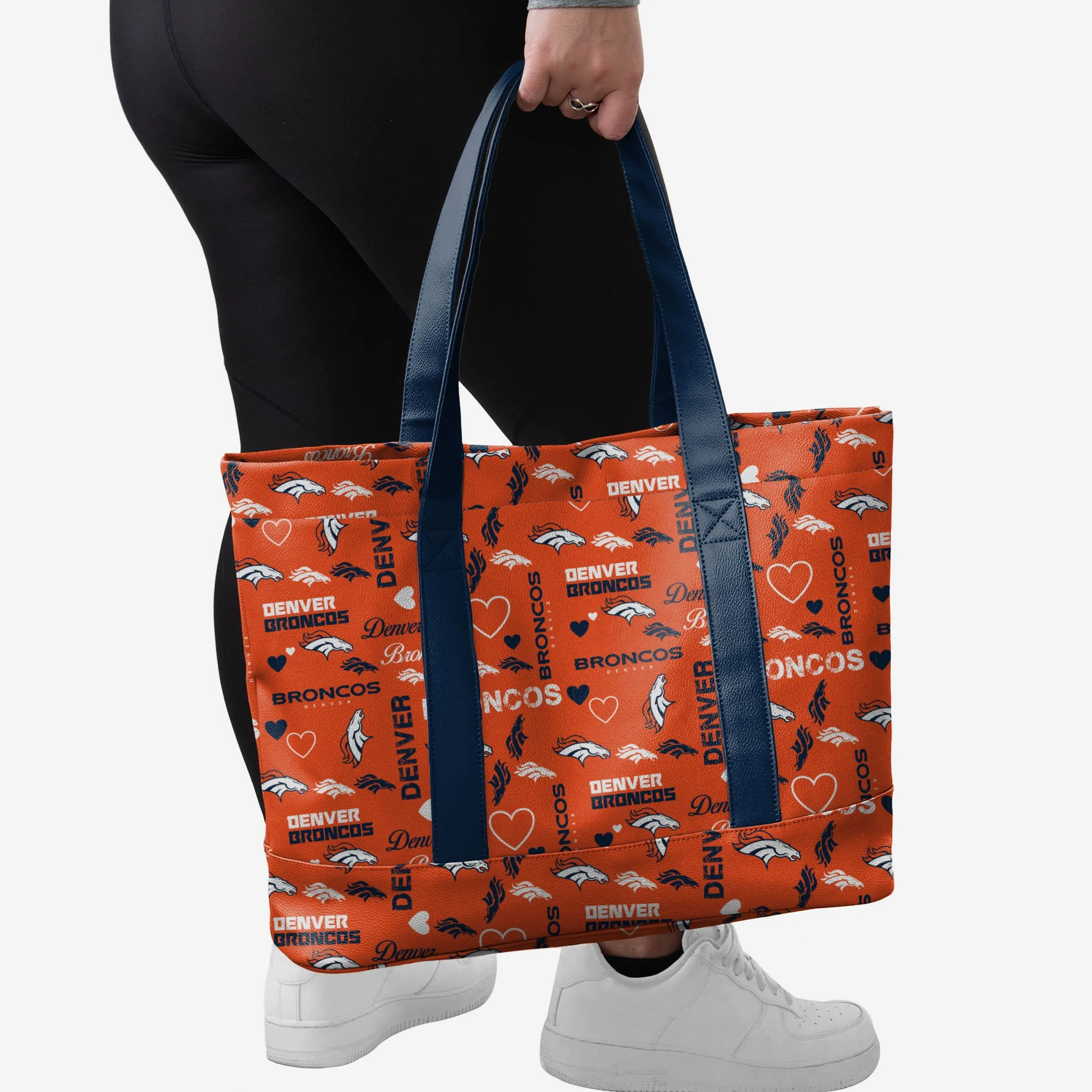 Denver Broncos Logo Love Tote Bag