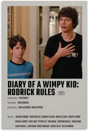 Diary of A Wimpy Kid Roderick Ruehl Minimalist Movie Poster (5) Bedroom Office Room Printed Canvas Poster Wall Art Decoration Painting Aesthetic Poster Unframe-style 12x18inch(30x45cm)