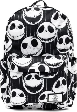 Disney Nightmare Before Christmas Jack Skellington 17" Full Size Nylon Backpack