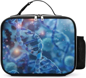 DNA Cell Scientific Lunch Bag Insulated Lunch Box Container Reusable Lunch Tote Bag for Office Work Travel