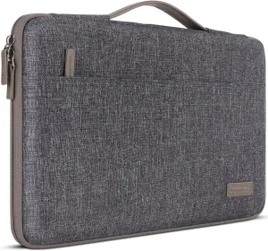 DOMISO 16 inch Laptop Sleeve Canvas Notebook Portable Carrying Bag Case Handbag for 16" Dell/HP Pavilion Envy/ThinkPad IdeaPad/ASUS Vivobook,Dark Grey