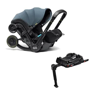 Doona X Infant Car Seat & Stroller with Base - Ocean Blue