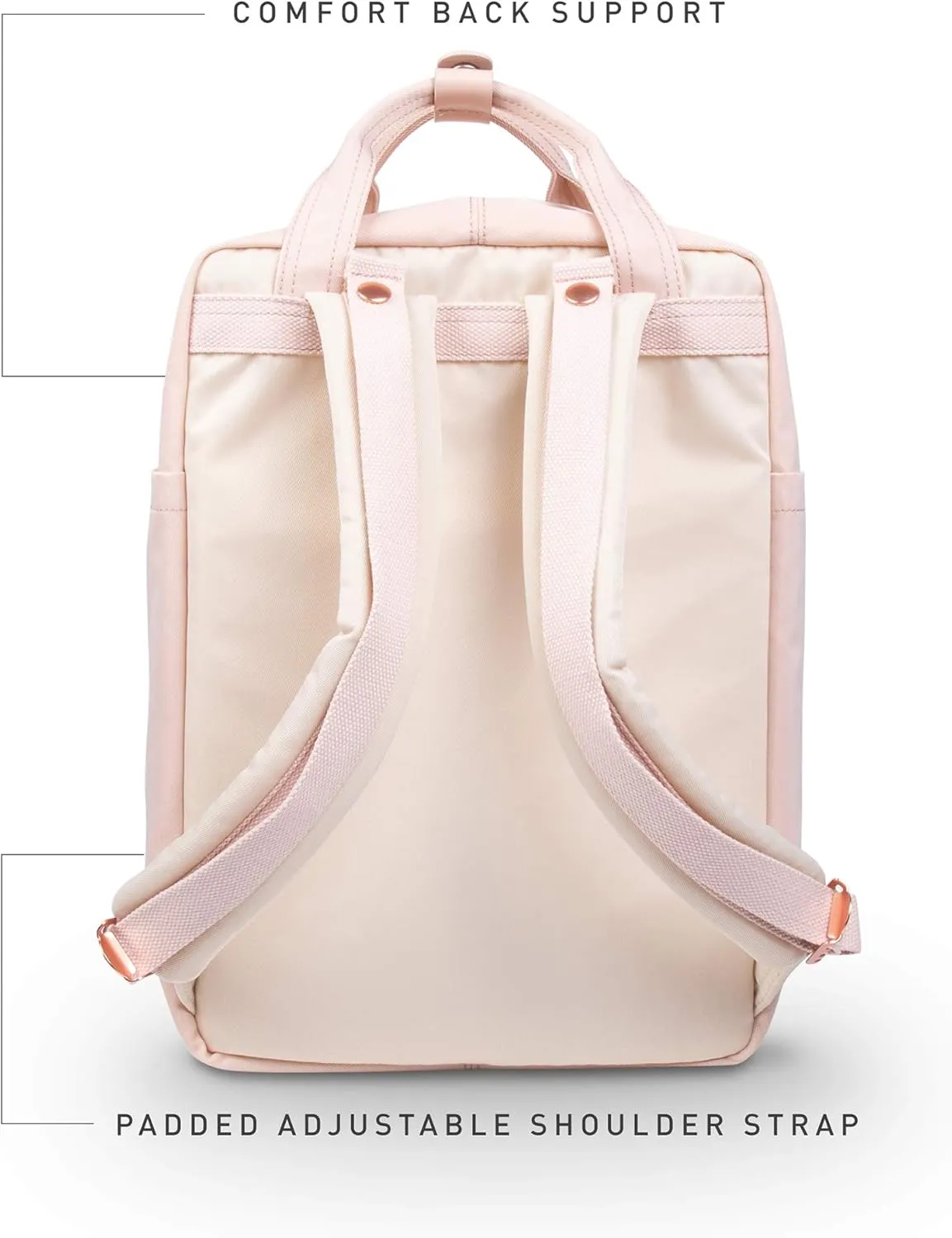 Doughnut Macaroon Nature Pale Series 16L Travel Ladies College Lightweight Commuter Casual Daypacks Bag Backpack (Soft Sunrise x Hazy)