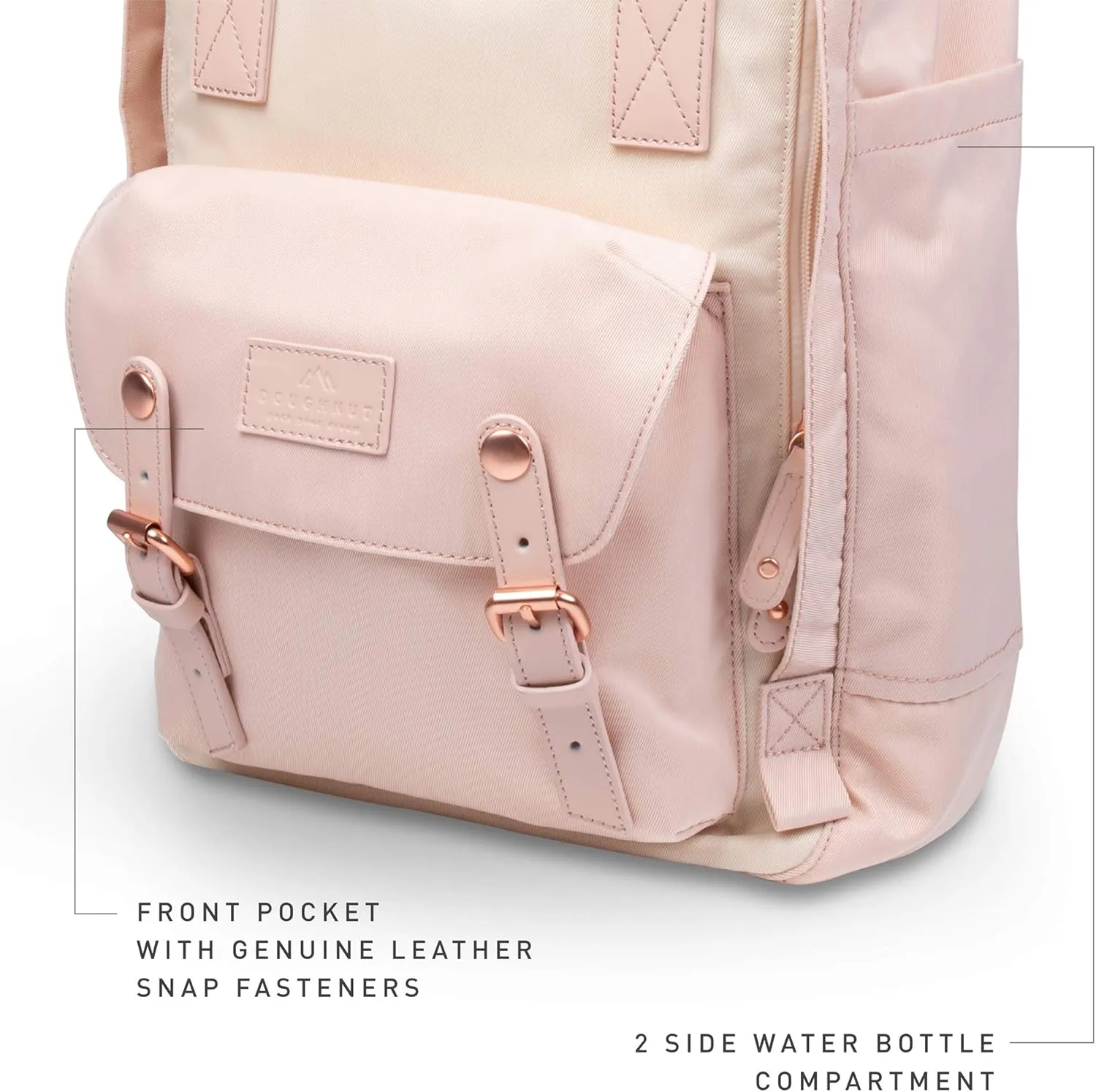 Doughnut Macaroon Nature Pale Series 16L Travel Ladies College Lightweight Commuter Casual Daypacks Bag Backpack (Soft Sunrise x Hazy)