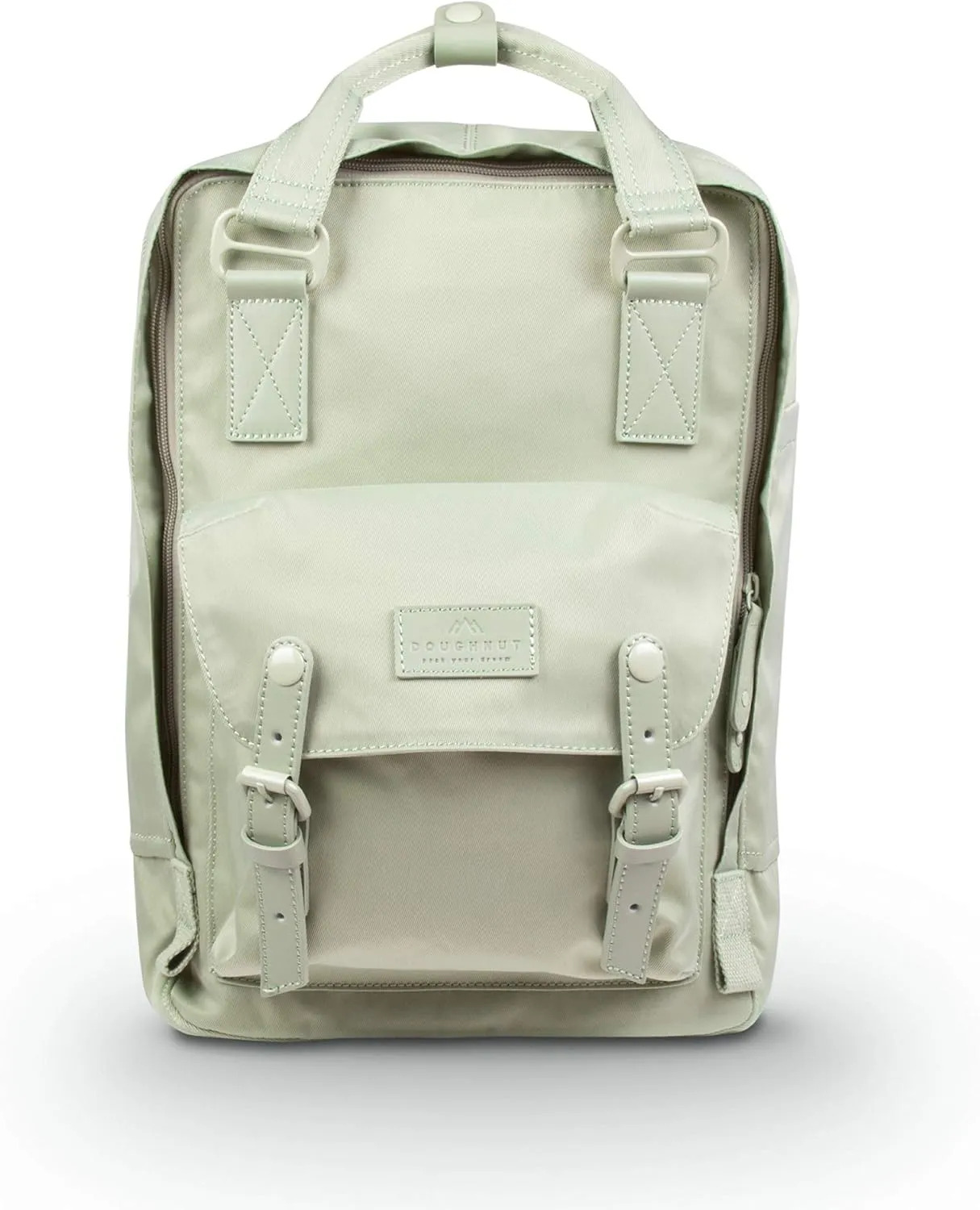 Doughnut Macaroon Nature Pale Series 16L Travel School Ladies College Girls Lightweight Commuter Casual Daypacks Bag Backpack (Lichen)