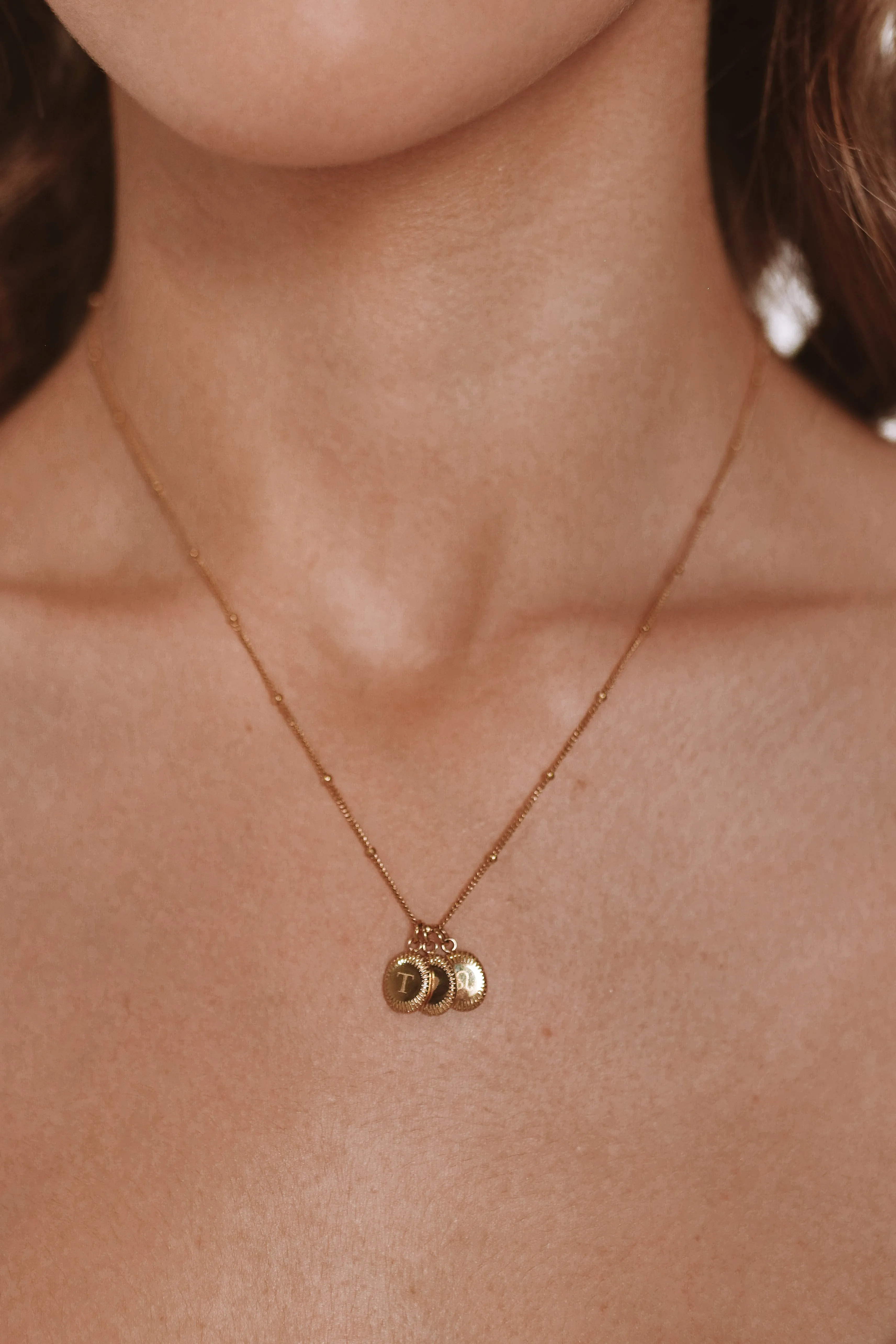 Drea - Stainless Steel Engraved Necklace