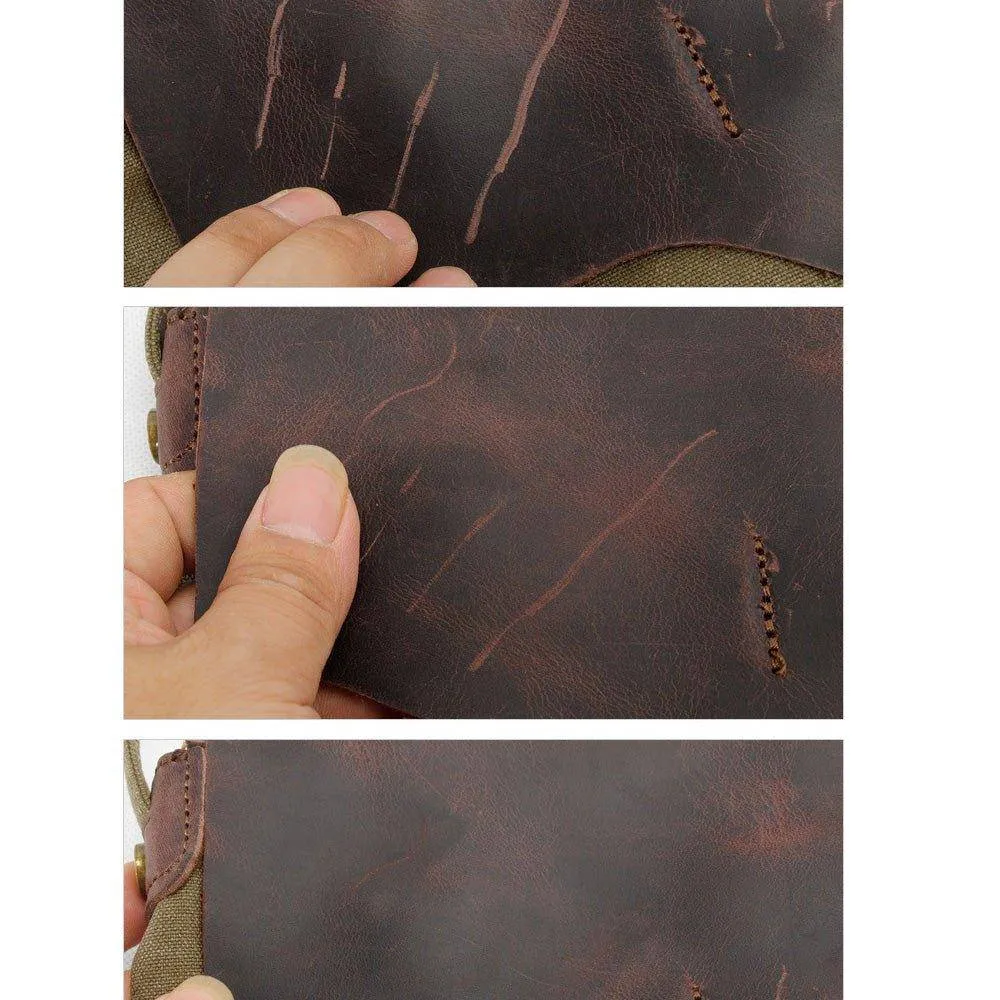 Durable Waxed Canvas Carry-on Luggage For Trips