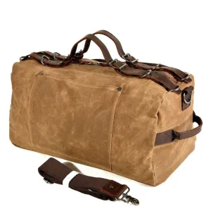 Durable Waxed Canvas Carry-on Luggage For Trips