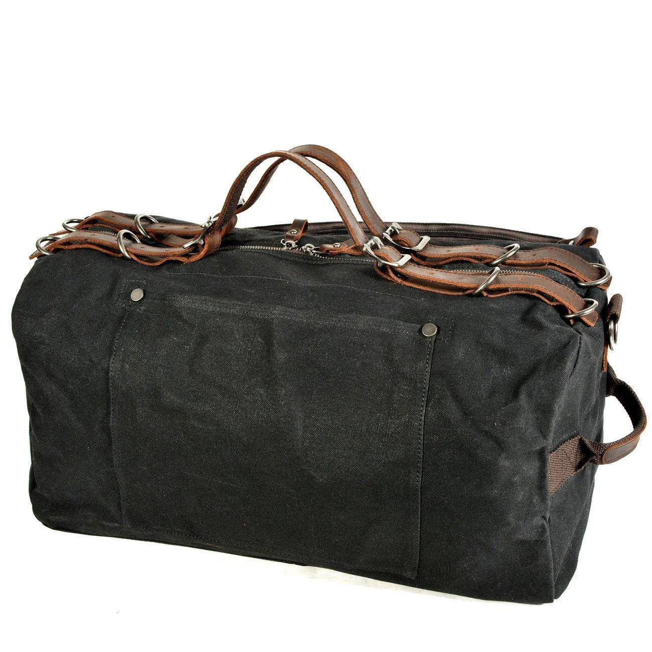 Durable Waxed Canvas Carry-on Luggage For Trips