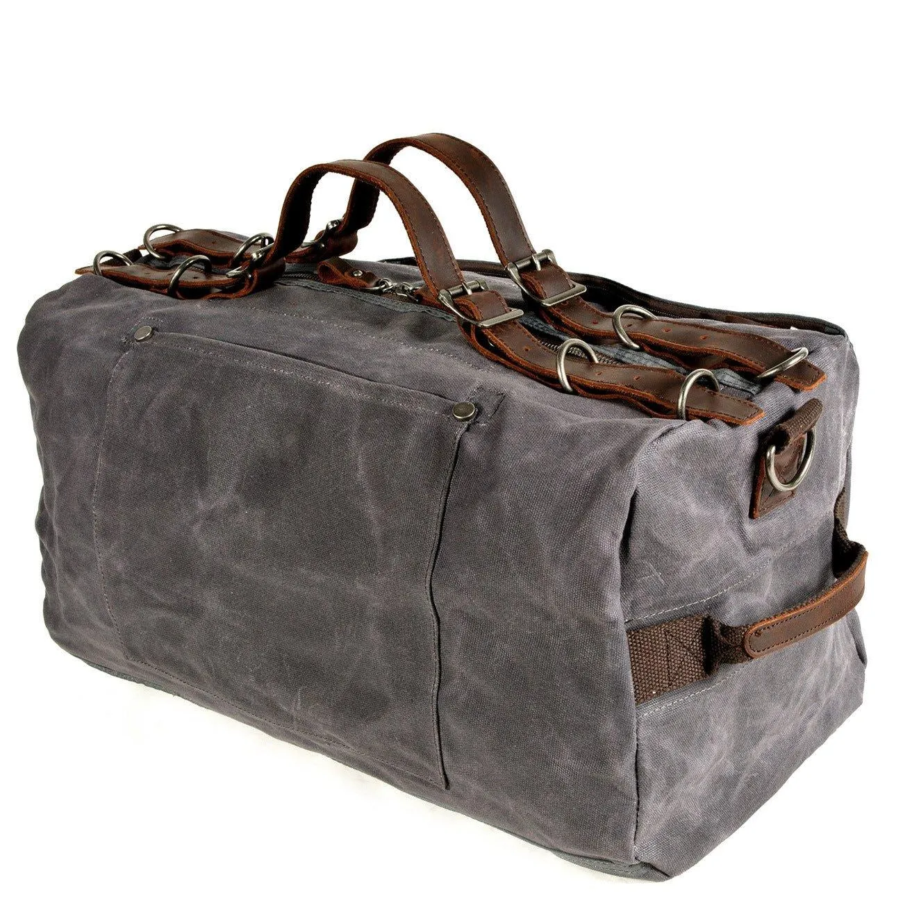Durable Waxed Canvas Carry-on Luggage For Trips