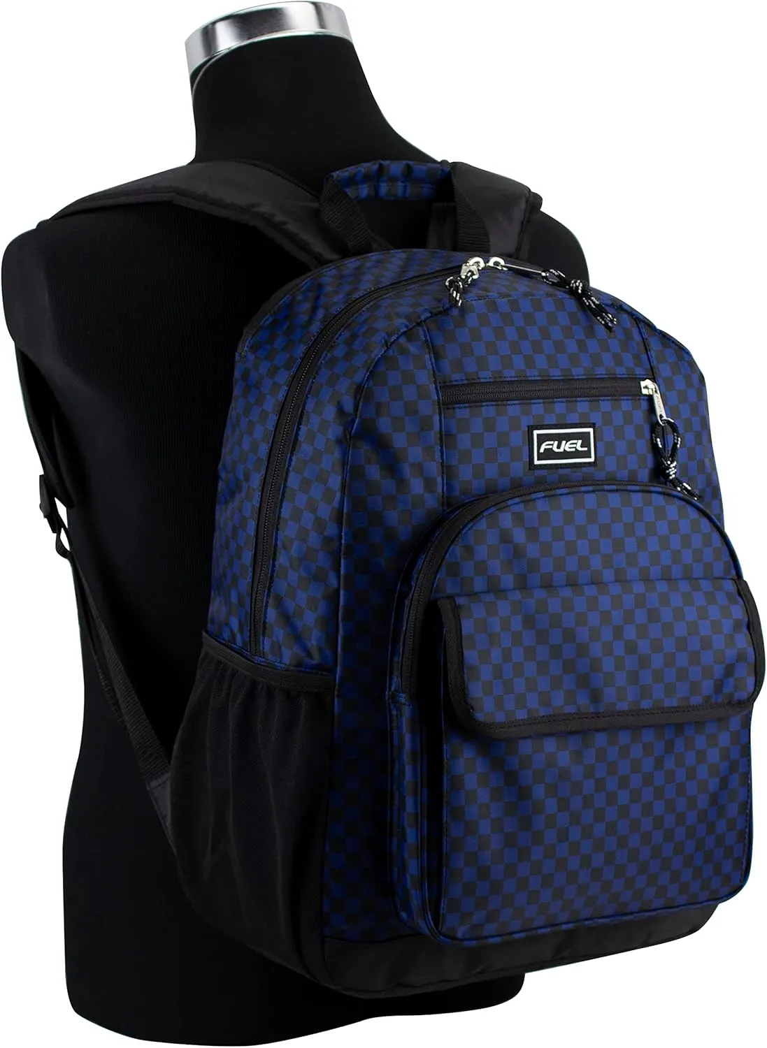 Eastsport Travel Laptop Backpack, Business Water Resistant Slim Sturdy Laptops Backpack College Work Computer Bag Unisex Fits 15" Notebook, Blue Checkerboard