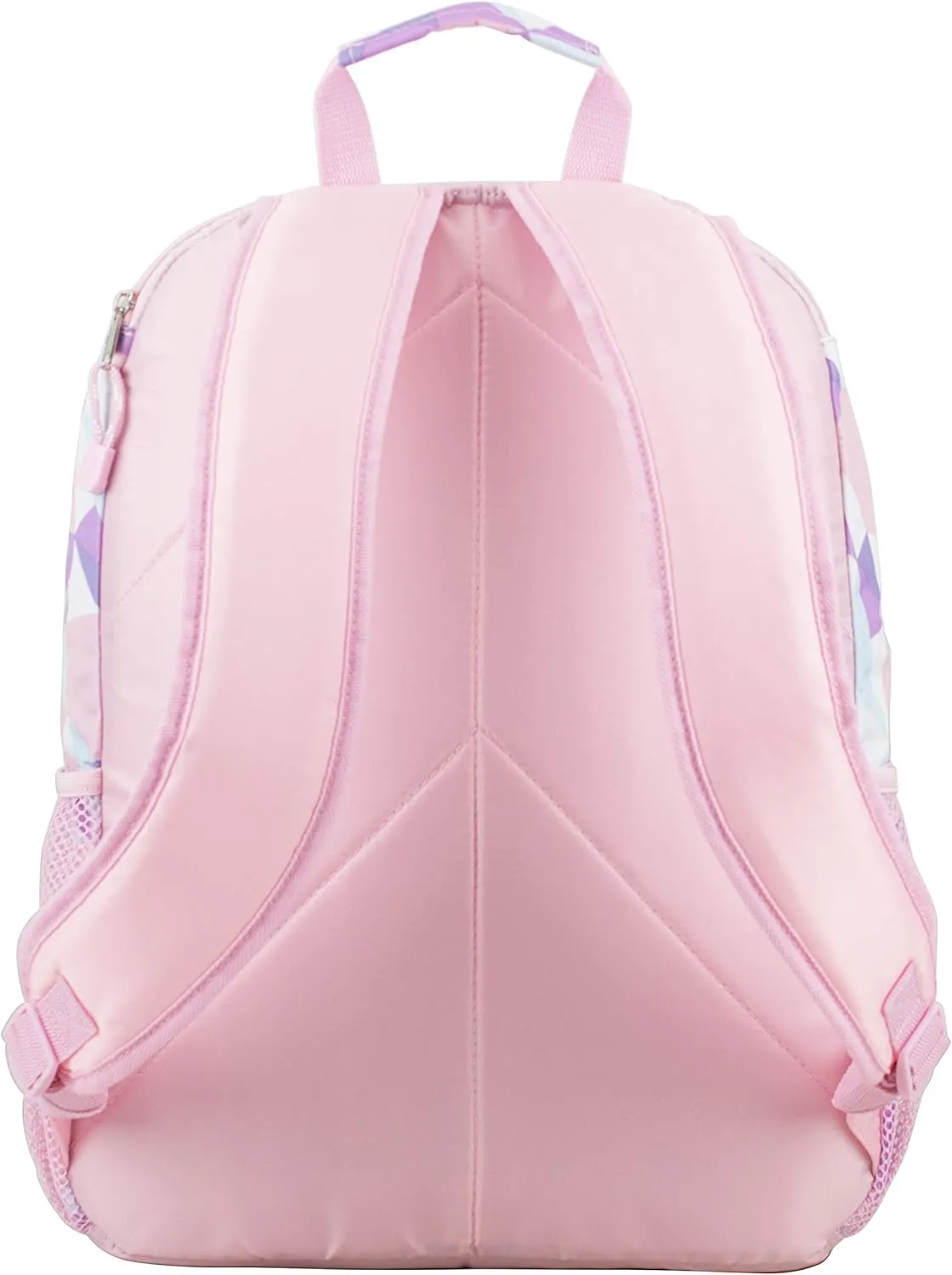 Eastsport Travel Laptop Backpack, Business Water Resistant Slim Sturdy Laptops Backpack College Work Computer Bag Unisex Fits 15" Notebook, Rose Sand Crystal Clear Geo Print