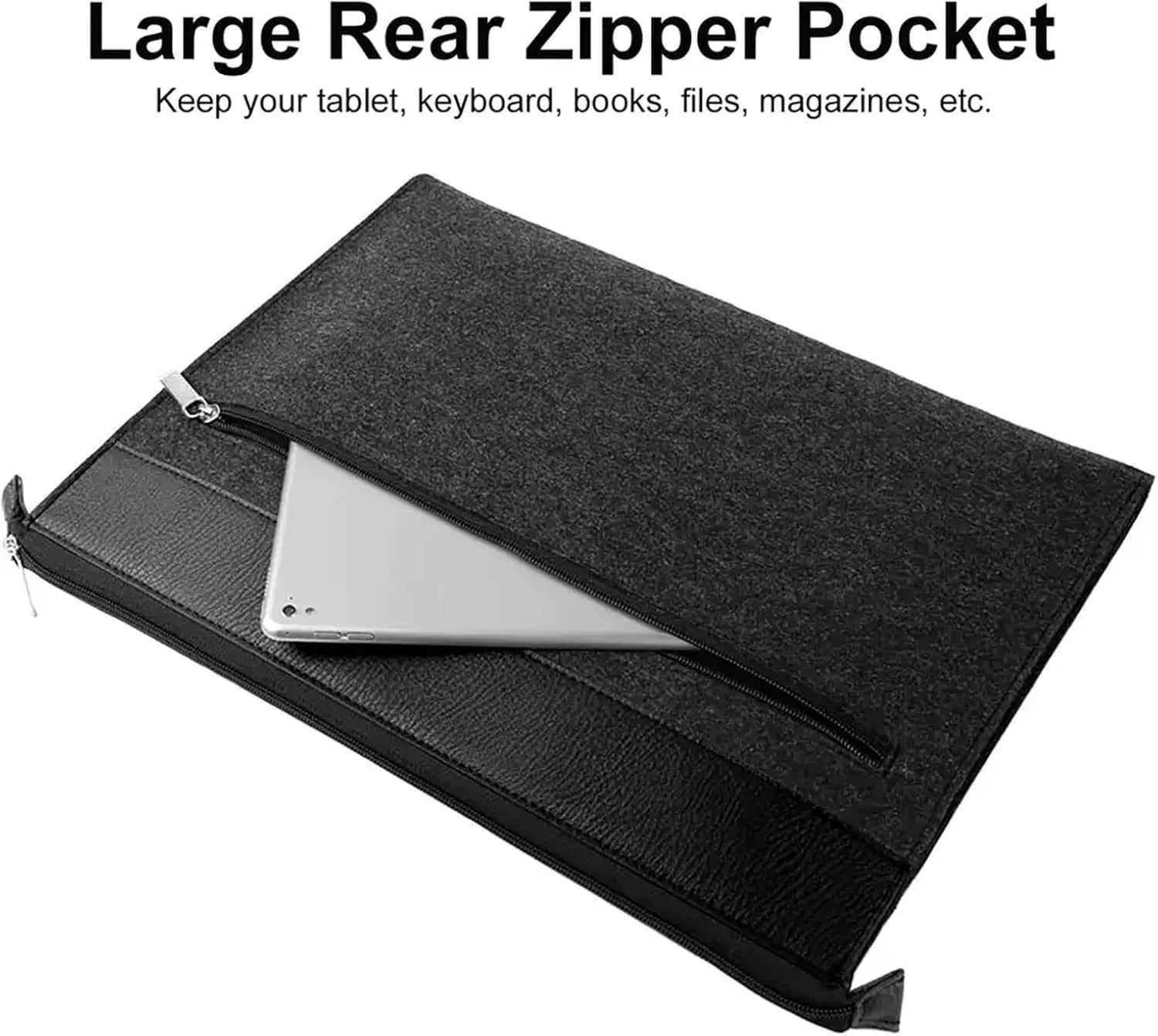 eBigValue Woolen Soft Padded Professional Laptop Sleeve Bag Case Compatible with 15-16 inch MacBook, Dynabook Laptops