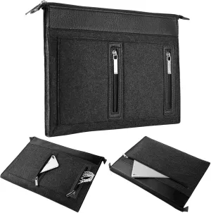 eBigValue Woolen Soft Padded Professional Laptop Sleeve Bag Case Compatible with 15-16 inch MacBook, Dynabook Laptops