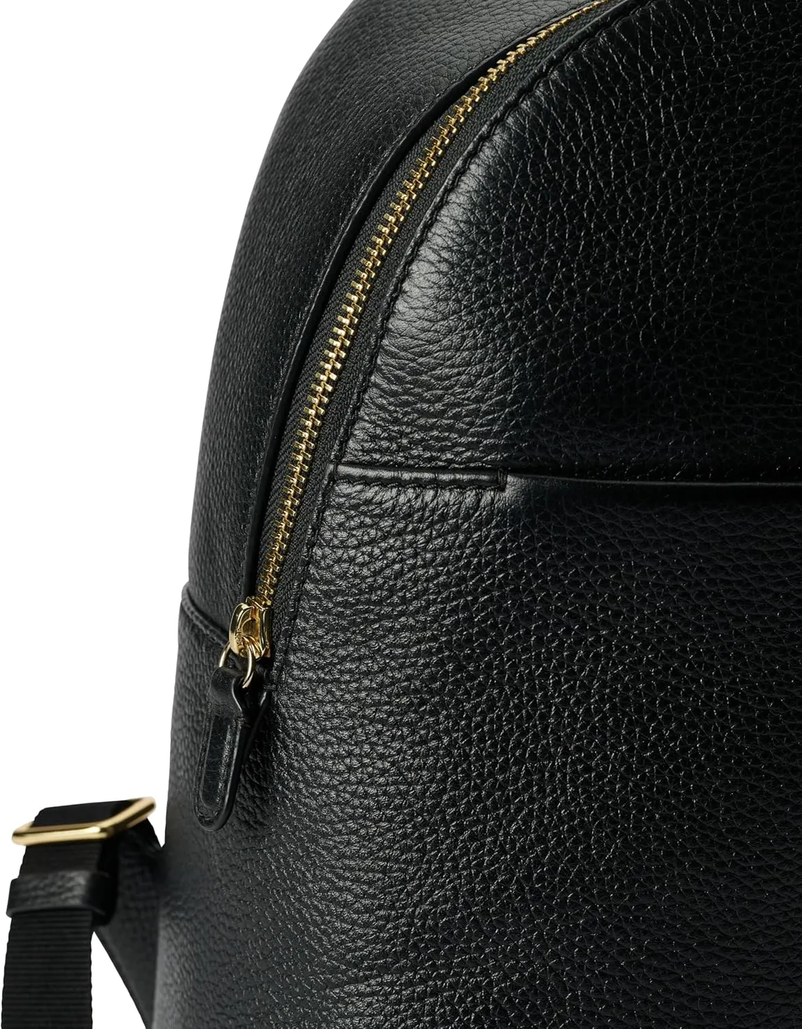 ECCO Medium Leather Backpack, Black
