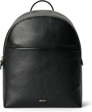 ECCO Medium Leather Backpack, Black