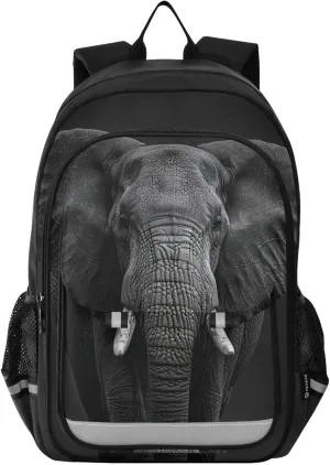 Elephant Print Backpack for Boys Middle-School Elementary Bookbags 20325179