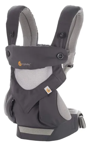 Ergobaby 360 All-Position Baby Carrier with Lumbar Support (12-45 Pounds), Carbon Grey, Cool Air Mesh