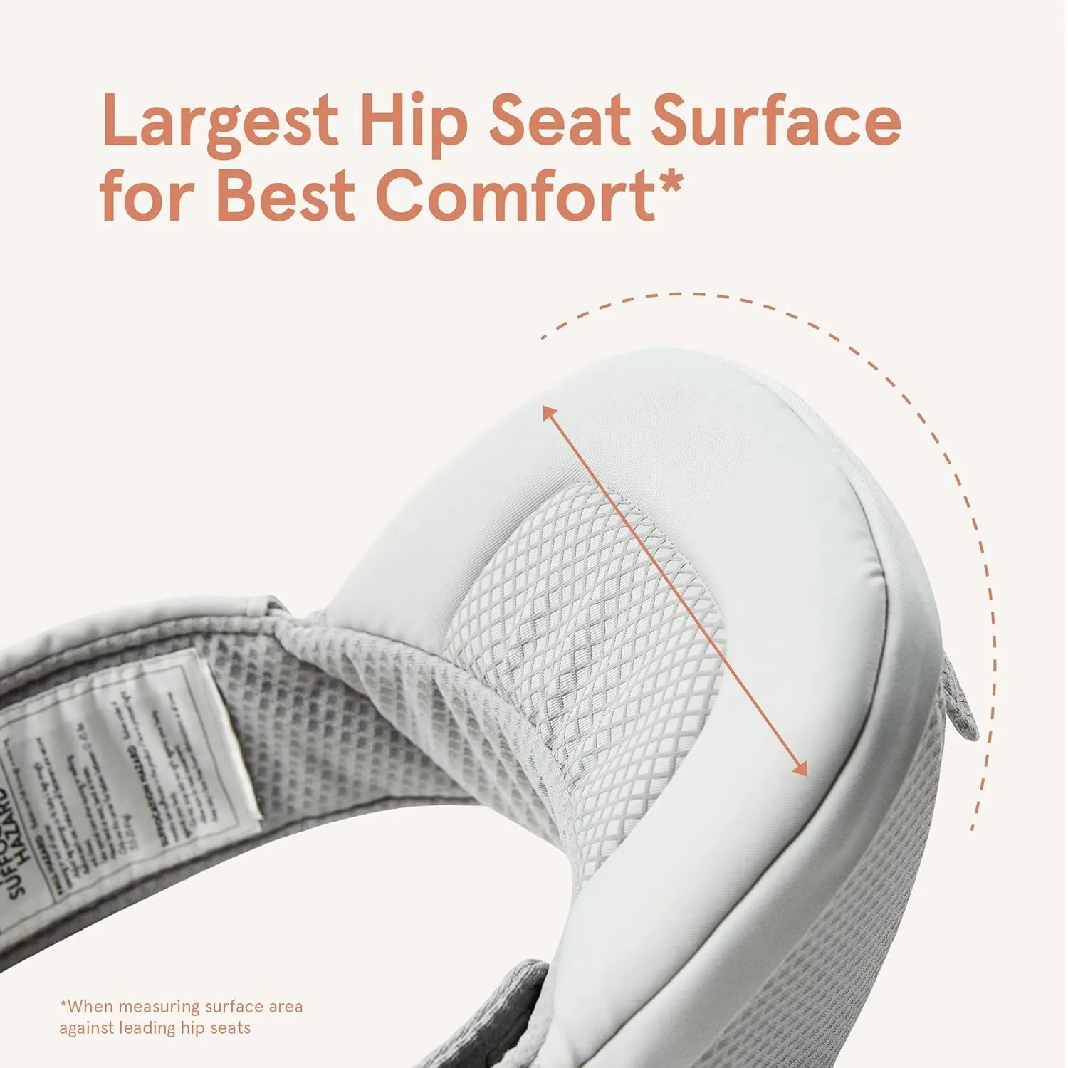 Ergobaby Alta Hip Seat All-Position Breathable Mesh Hip Seat & Carrier, Onyx Black