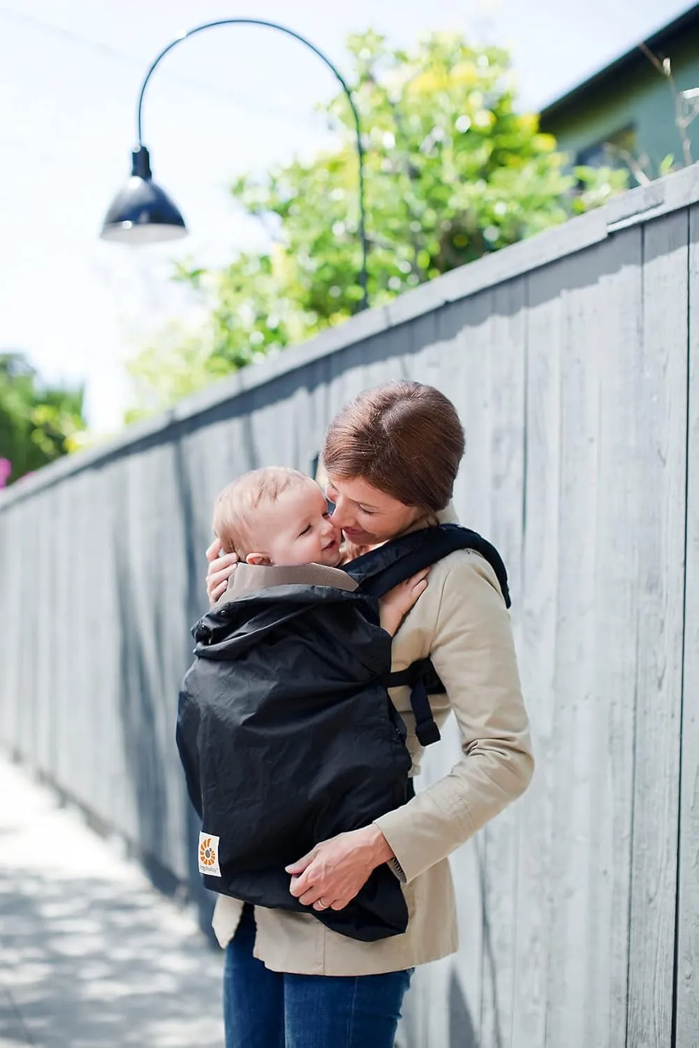 Ergobaby Fleece Lined Baby Carrier Winter Weather Cover, Black