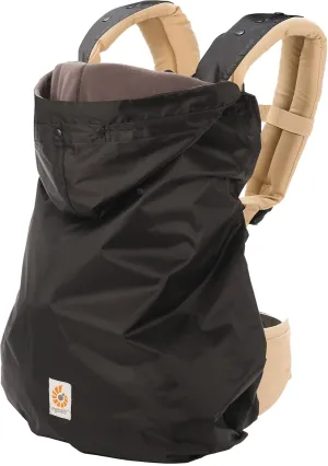 Ergobaby Fleece Lined Baby Carrier Winter Weather Cover, Black