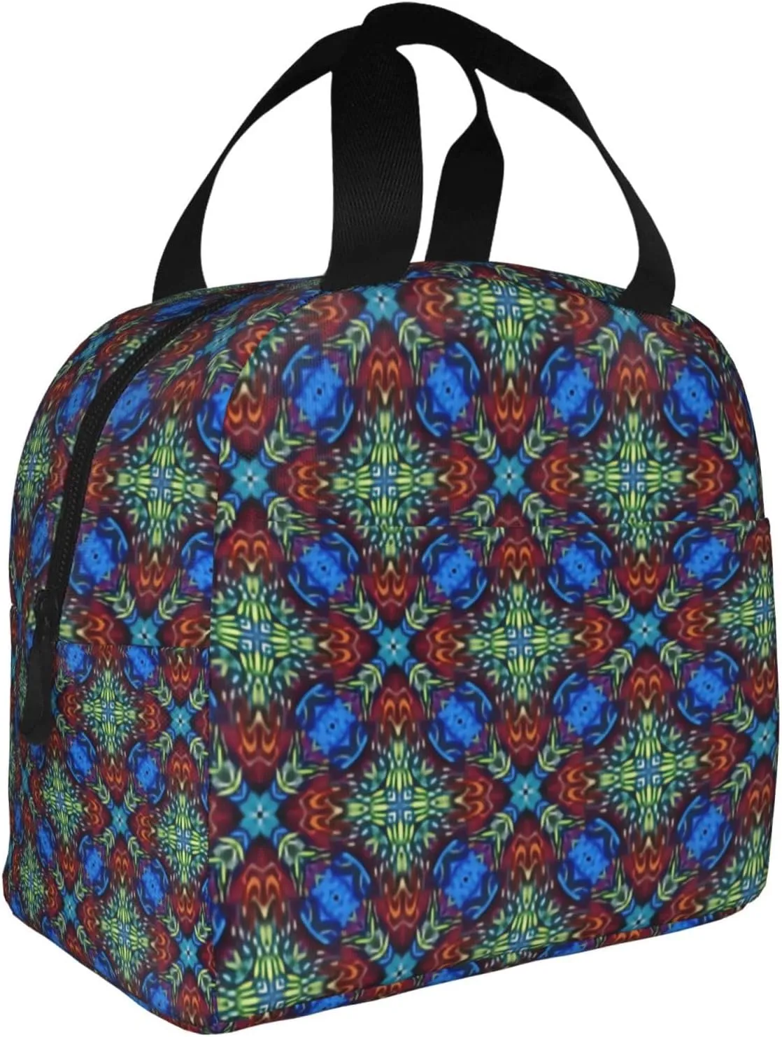 European Retro Palace Pattern Lunch Bag, Large Capacity Reusable Insulated Cooler Lunch Container For Work Office Picnic Or Travel