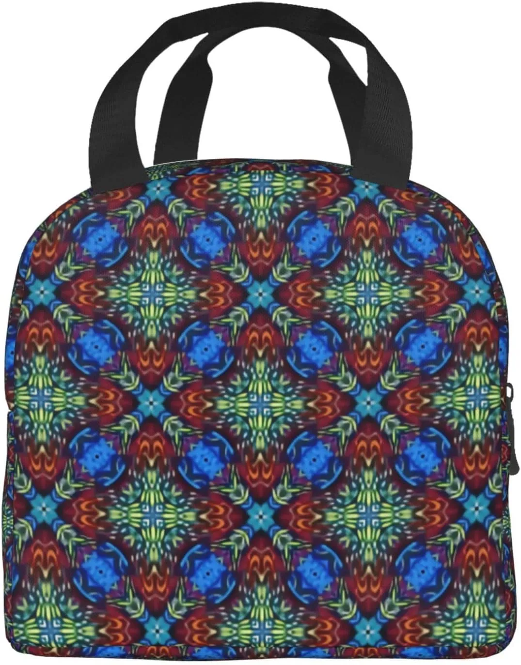 European Retro Palace Pattern Lunch Bag, Large Capacity Reusable Insulated Cooler Lunch Container For Work Office Picnic Or Travel