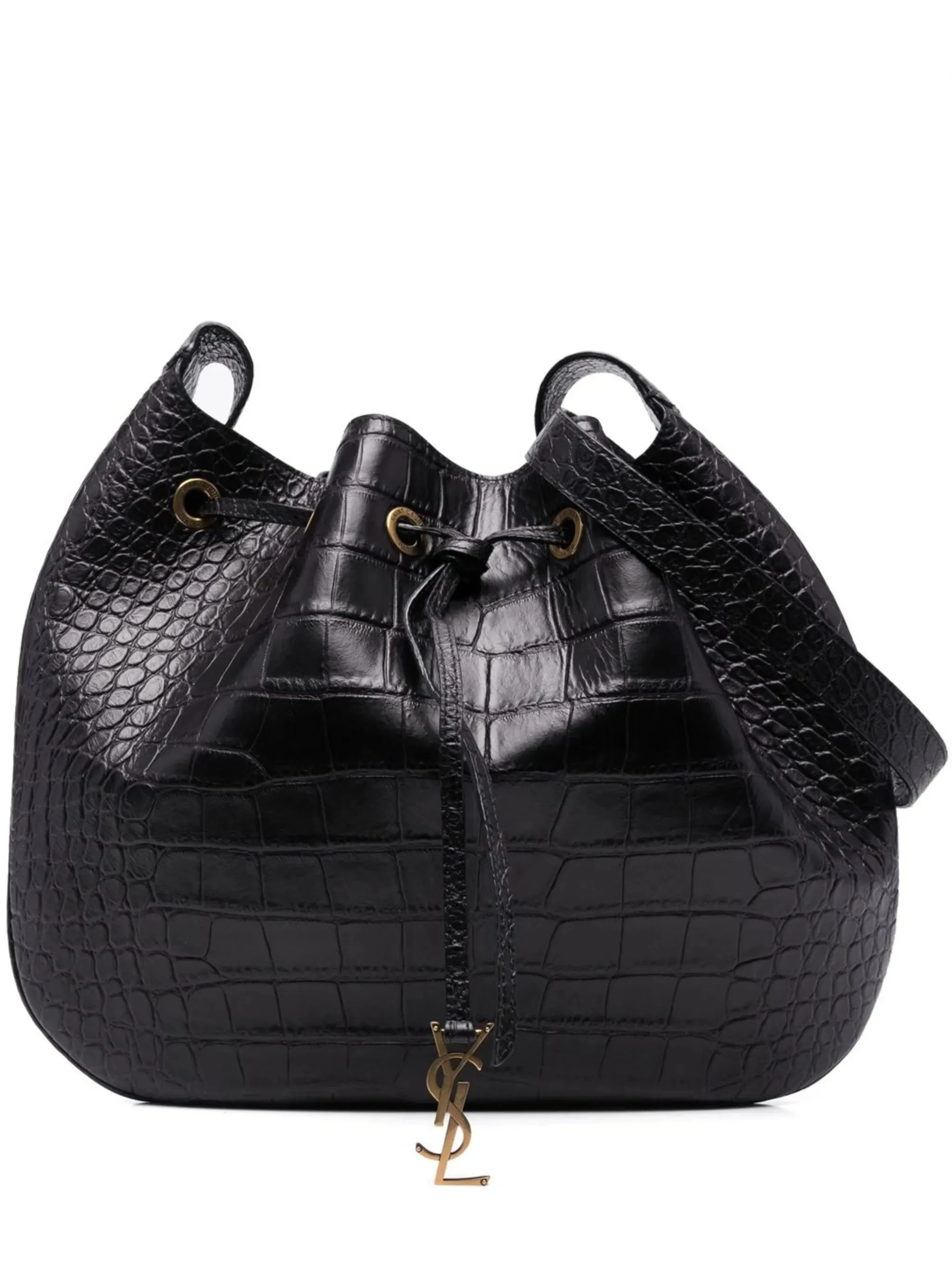 Express worldwide High-tech-enabled satchel leather crocodile-effect