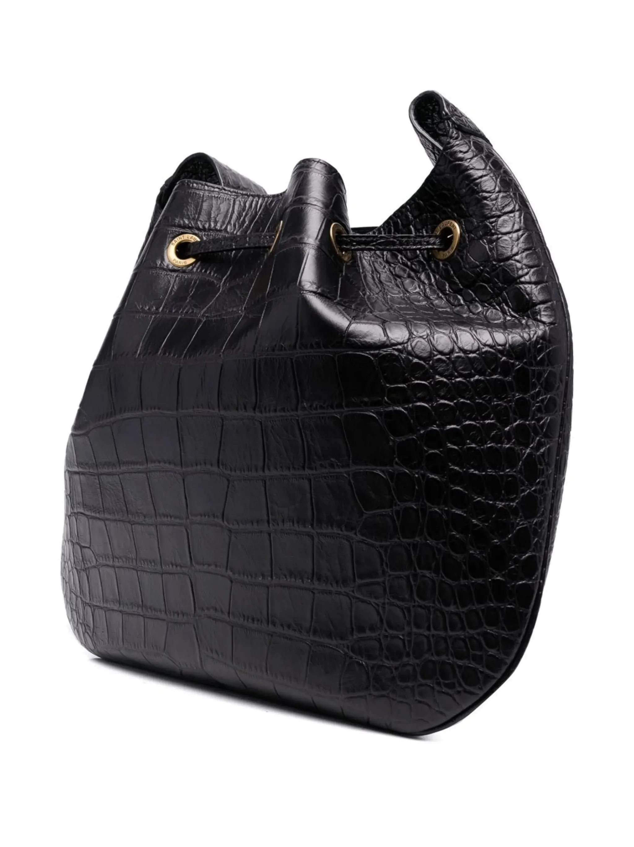 Express worldwide High-tech-enabled satchel leather crocodile-effect