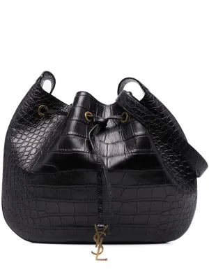 Express worldwide High-tech-enabled satchel leather crocodile-effect