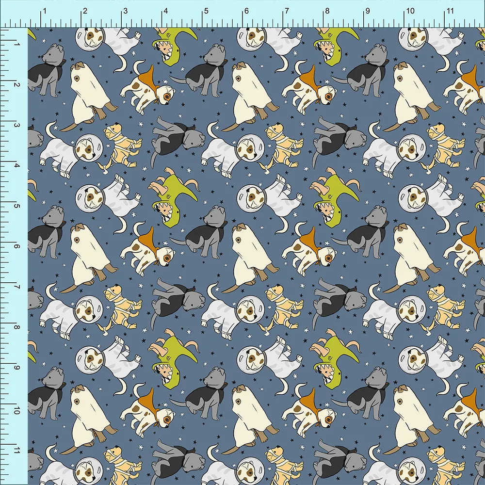 Fabric Club Month 16 - Costume Pups (pre-order)