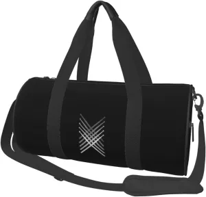 Fading Percussion Drum Sticks Convertible Garment Bag with Shoulder Strap, Carry on Garment Duffel Bag for Men Women - Rolling Foldable for Travel Luggage Bags (Black)