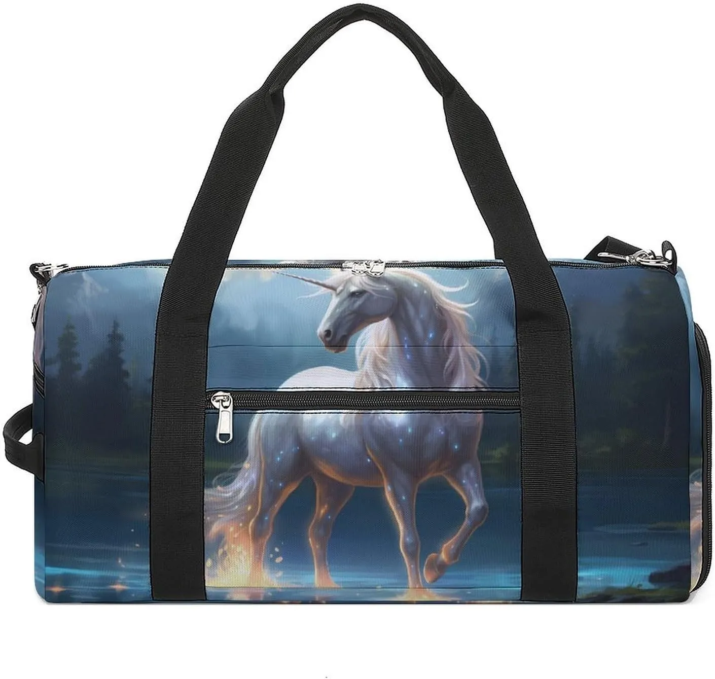 Fantasy Uni-corn Travel Duffle Bag Large Capacity Gym Bag Weekender Overnight Bags Carry on Tote Bag