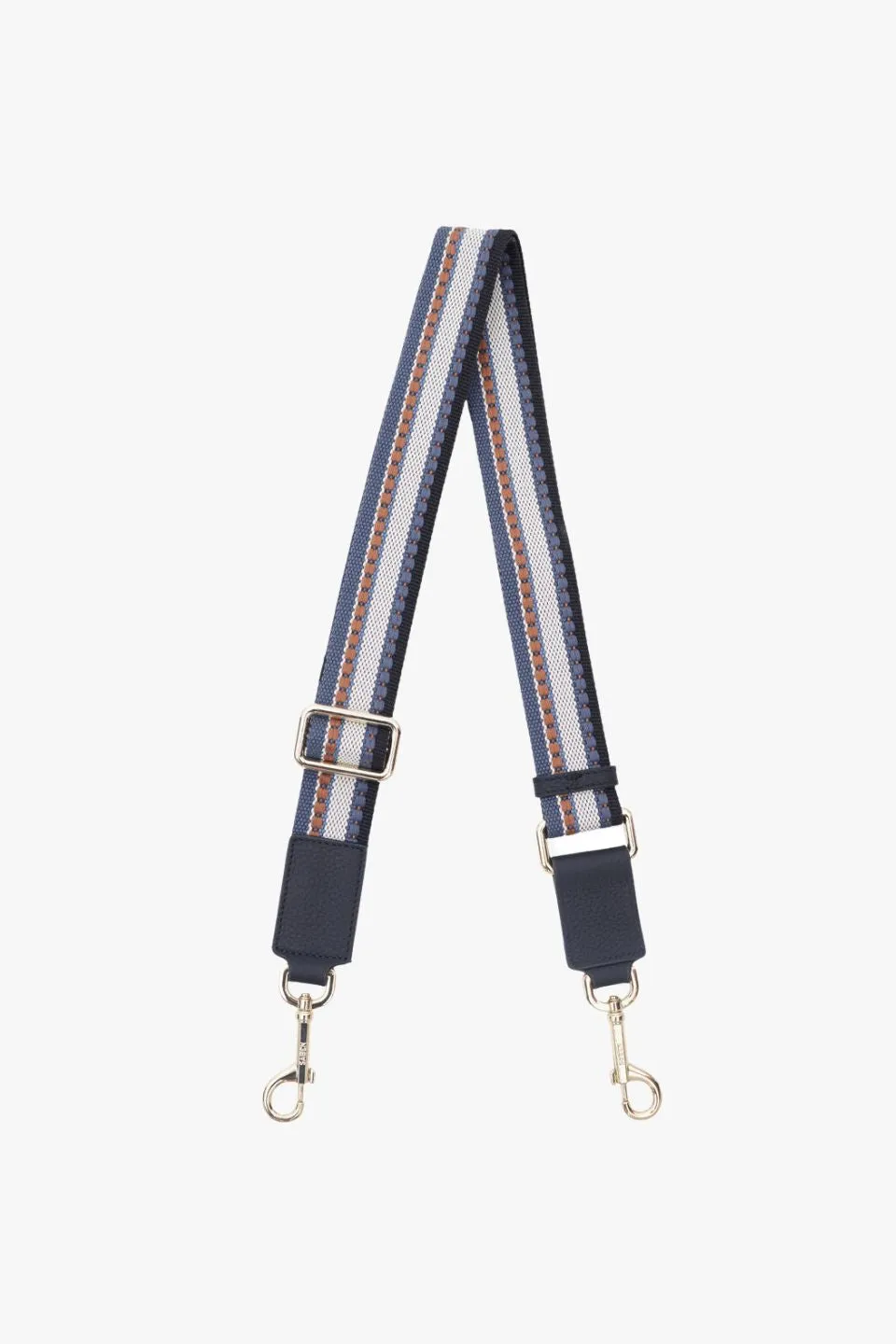 Feature Black   White   Navy Webbing Strap