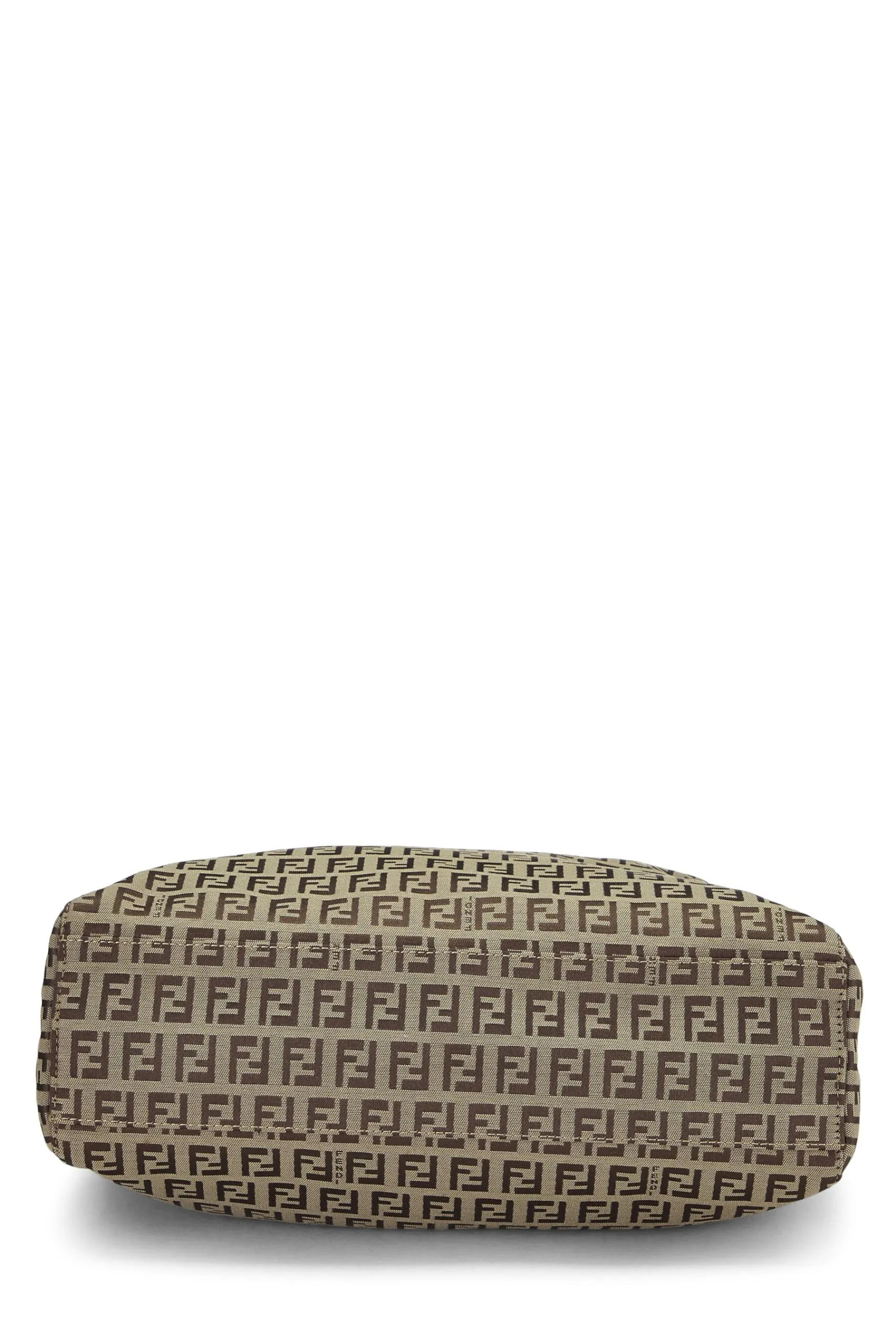Fendi,  Brown Zucchino Canvas Tote Small, Brown