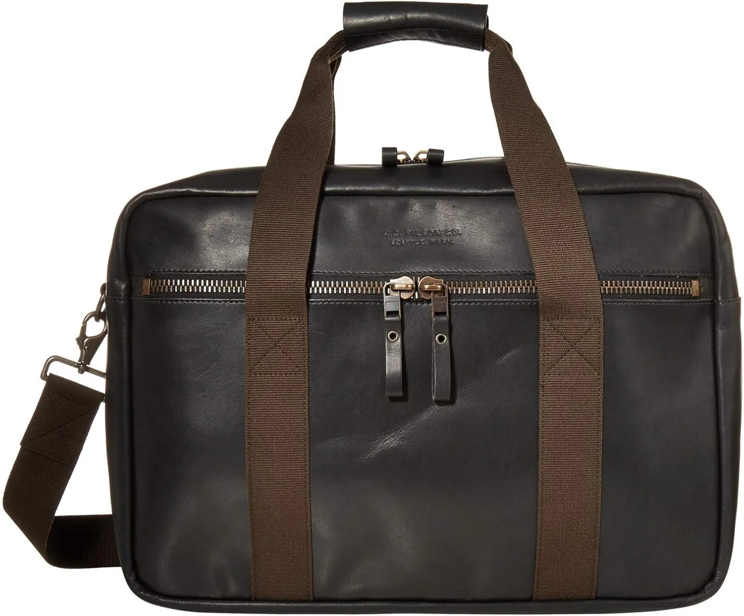 Filson Dawson Leather Duffel Black One Size