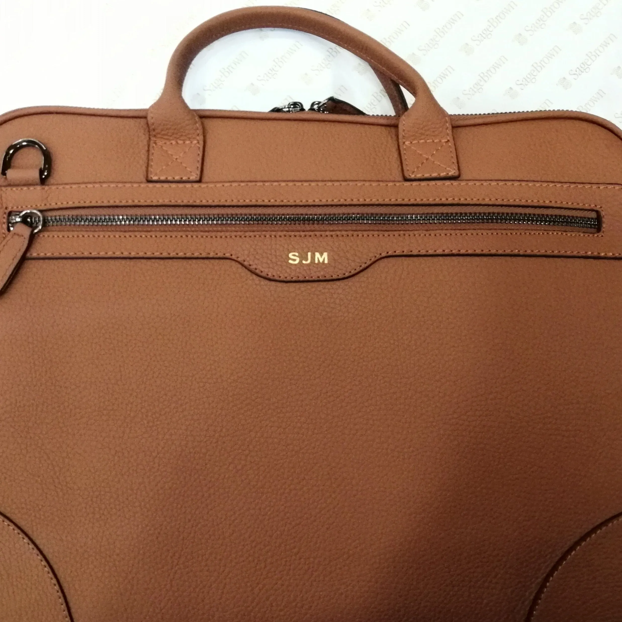 Fitzrovia Leather 16" Laptop Bag - Tan
