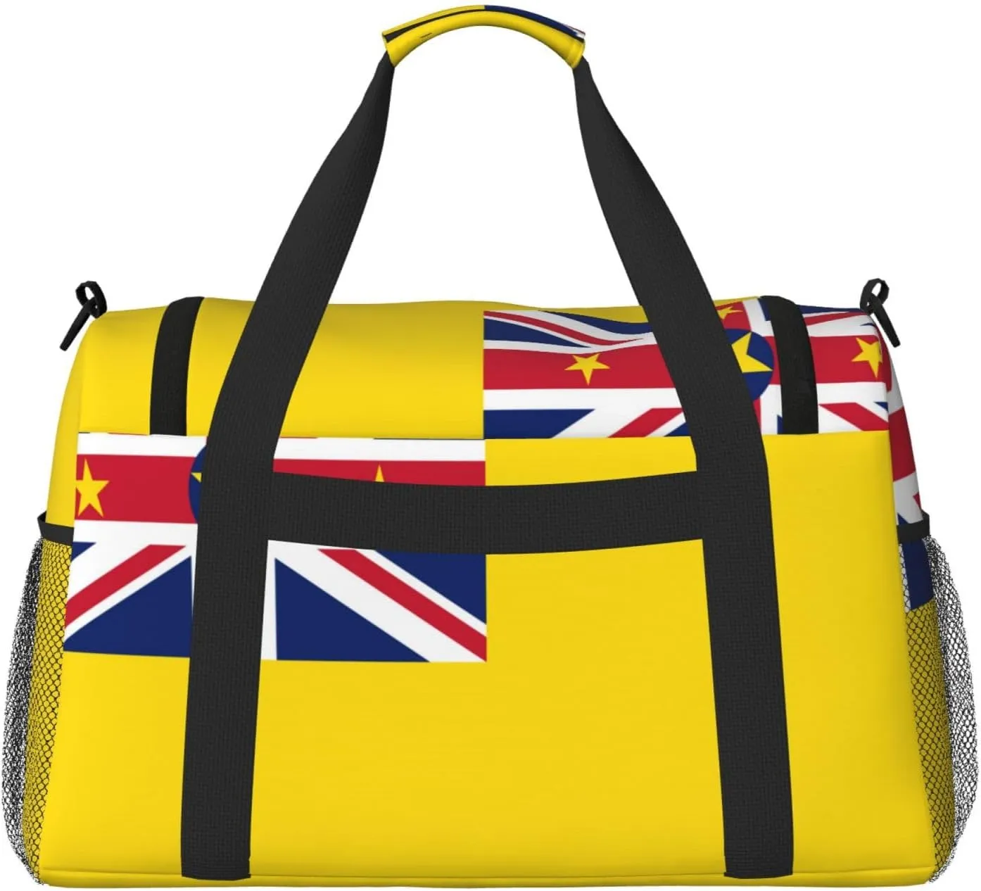Flag Of Niue Travel Duffel Bag Large Foldable Waterproof Overnight Bag For Beach Swim Bags Pool Sports Gym