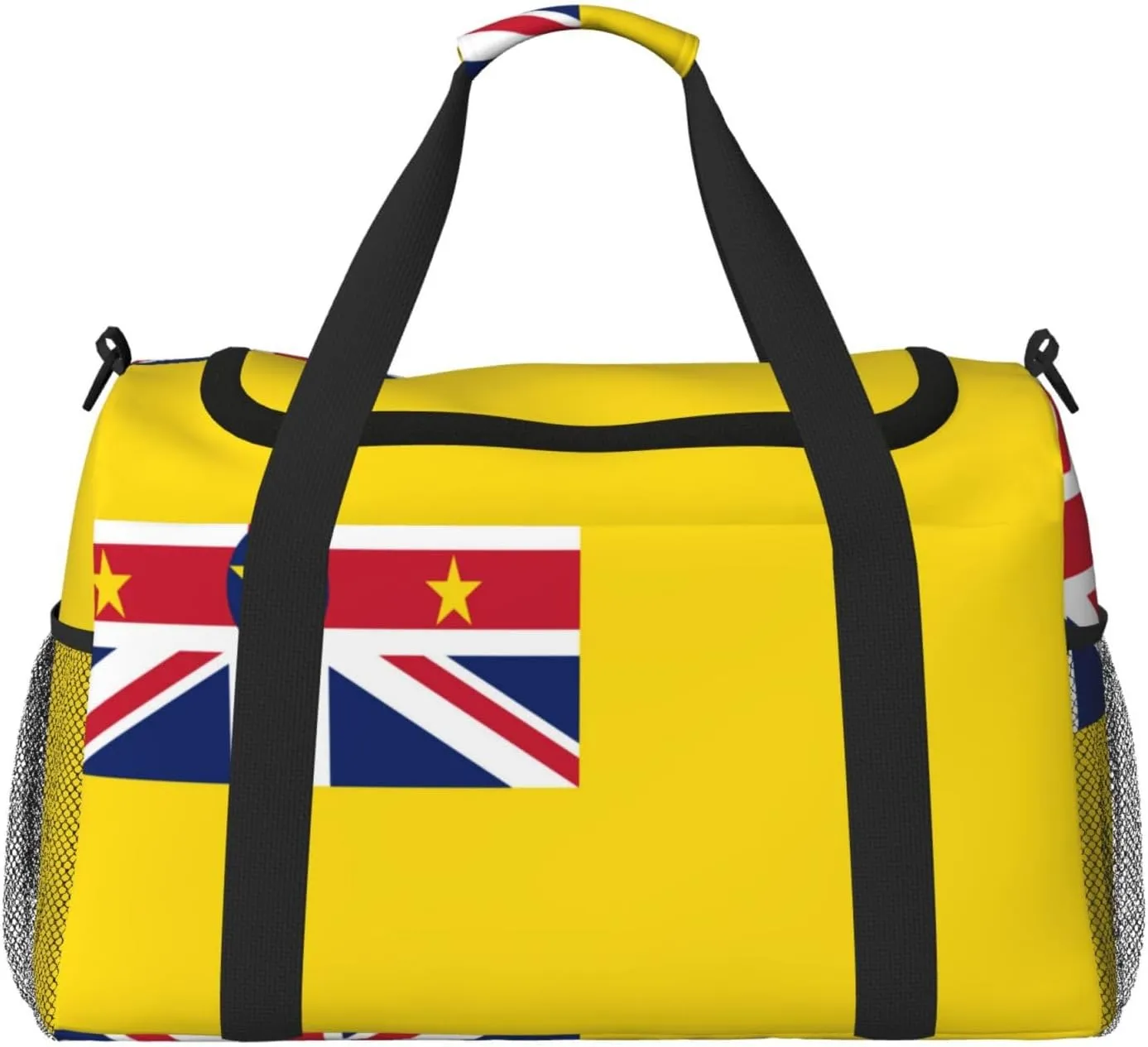 Flag Of Niue Travel Duffel Bag Large Foldable Waterproof Overnight Bag For Beach Swim Bags Pool Sports Gym