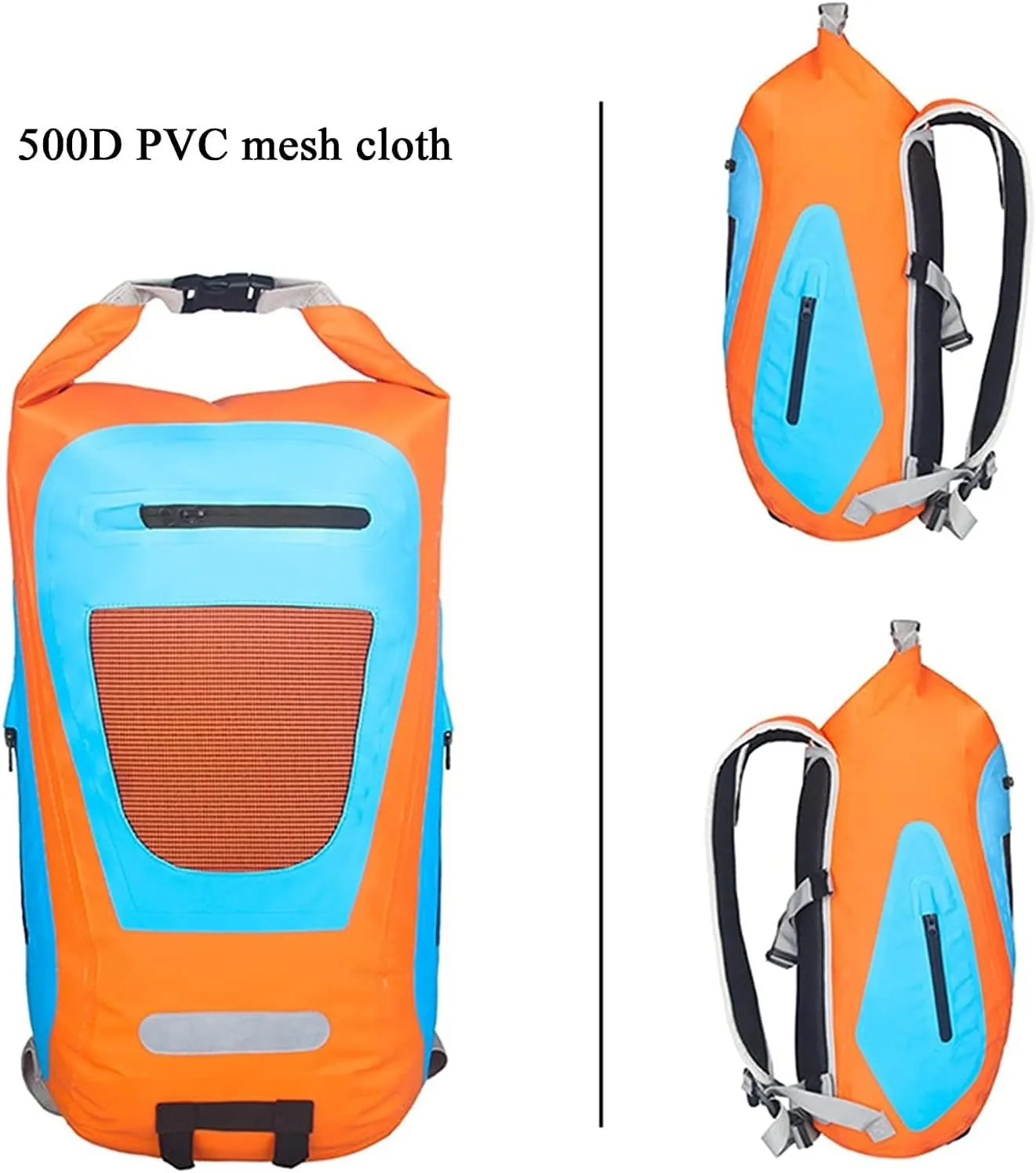 Floating Waterproof Drying Bag (25L), Roll-top Drying Bag, Lightweight Dry Storage Bag, Waterproof Dry Bag for Traveling (Color : Blue)