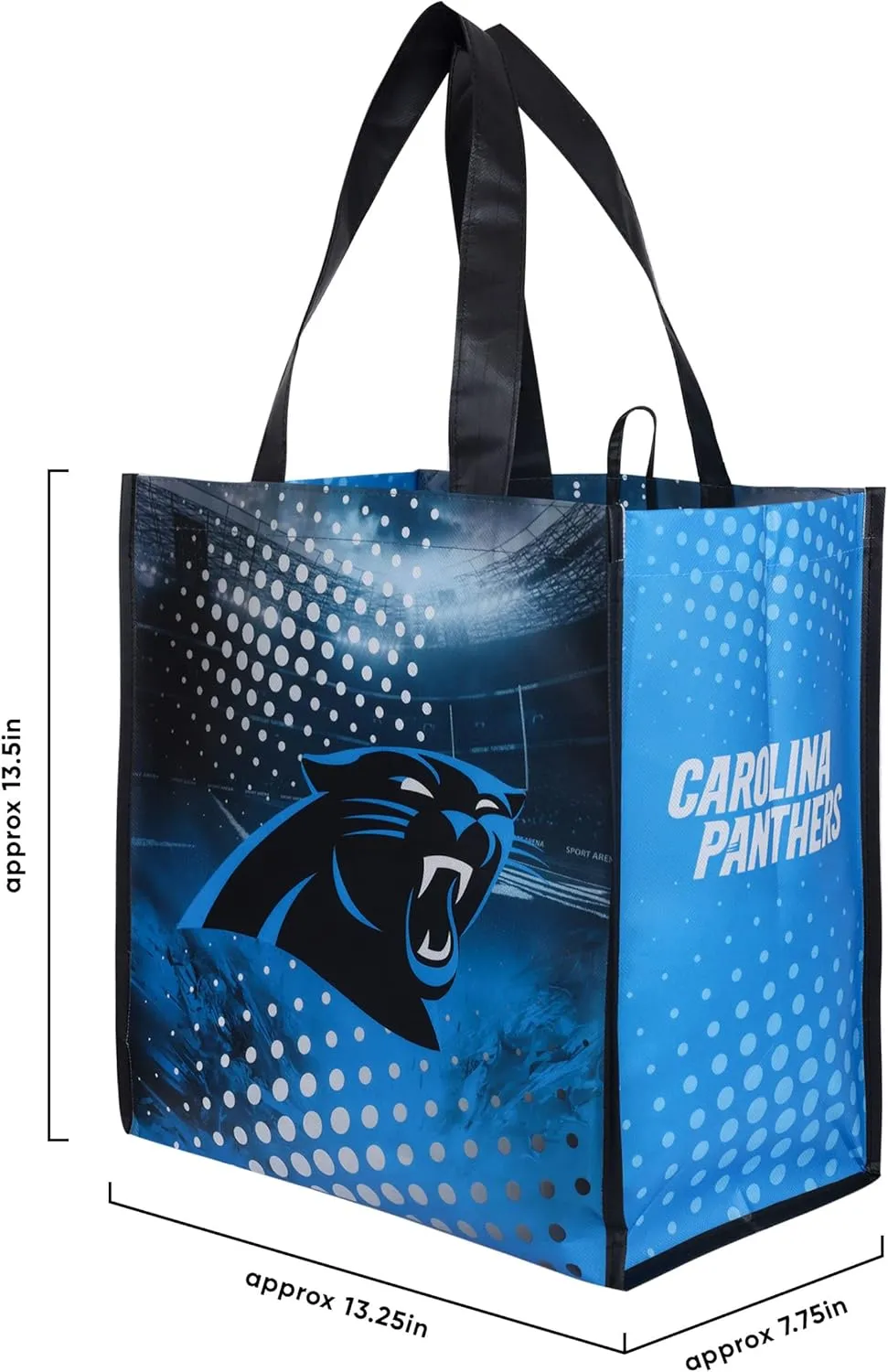 FOCO NFL Team Logo Reusable Grocery Shopping Bags Totes