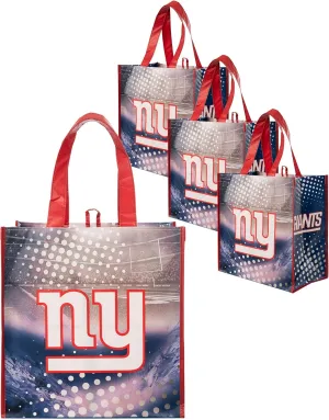 FOCO NFL Team Logo Reusable Grocery Shopping Bags Totes