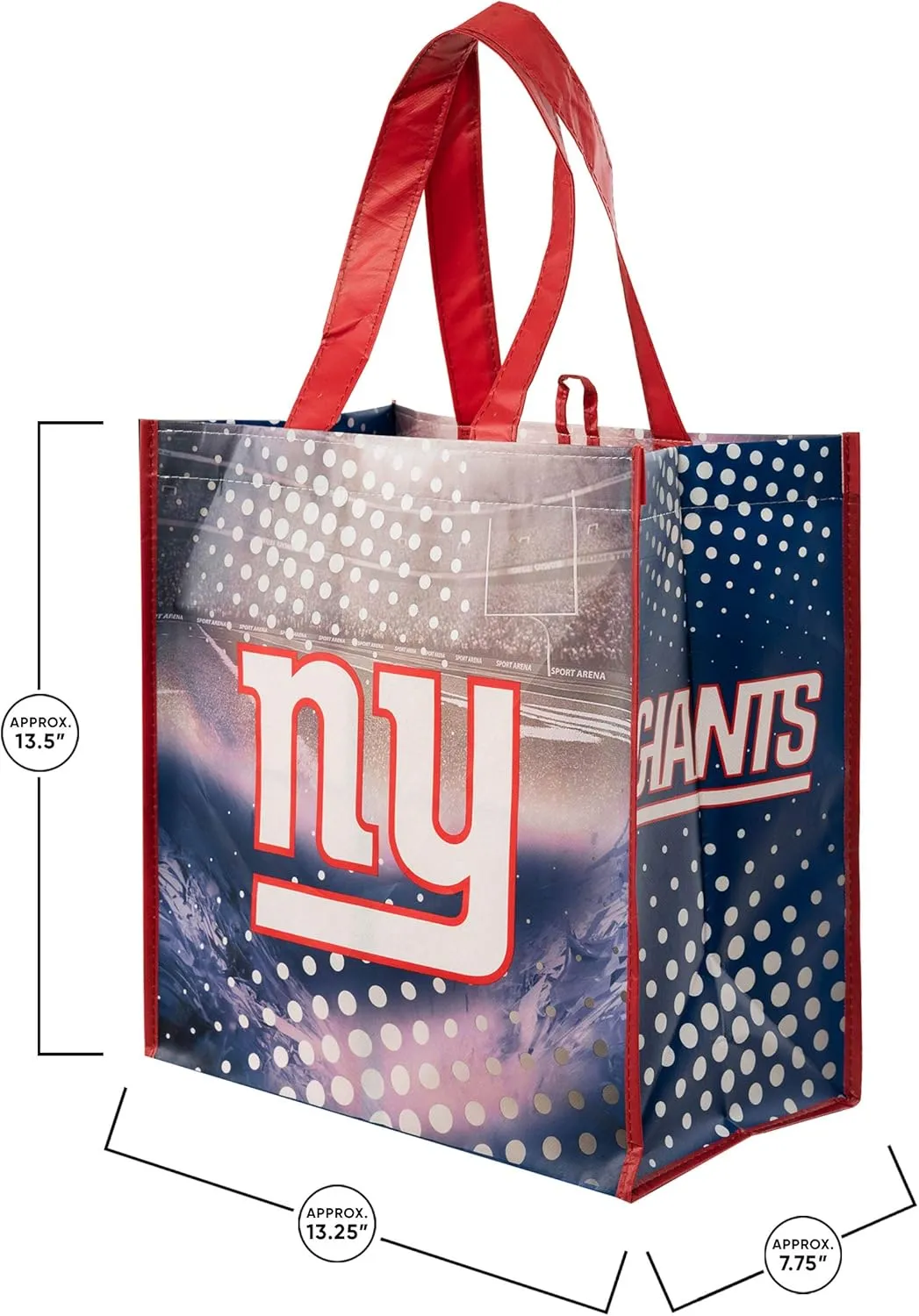 FOCO NFL Team Logo Reusable Grocery Shopping Bags Totes