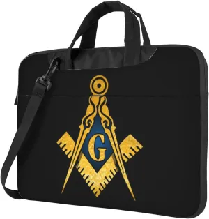 Freemason 3d Pattern Laptop Bag Shoulder Bag Computer Notebook Briefcase Messenger Bag