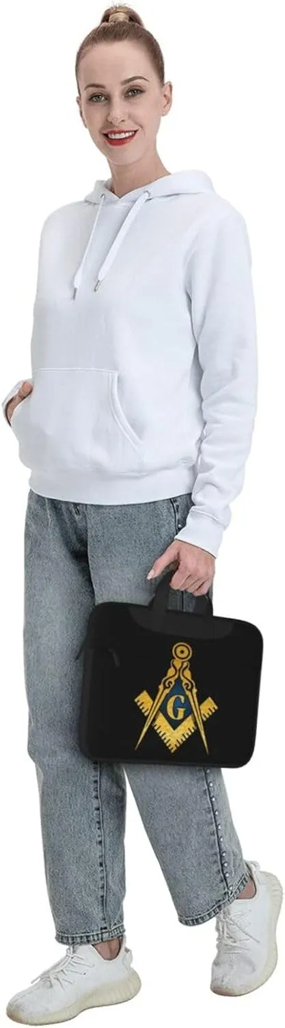 Freemason 3d Pattern Laptop Bag Shoulder Bag Computer Notebook Briefcase Messenger Bag