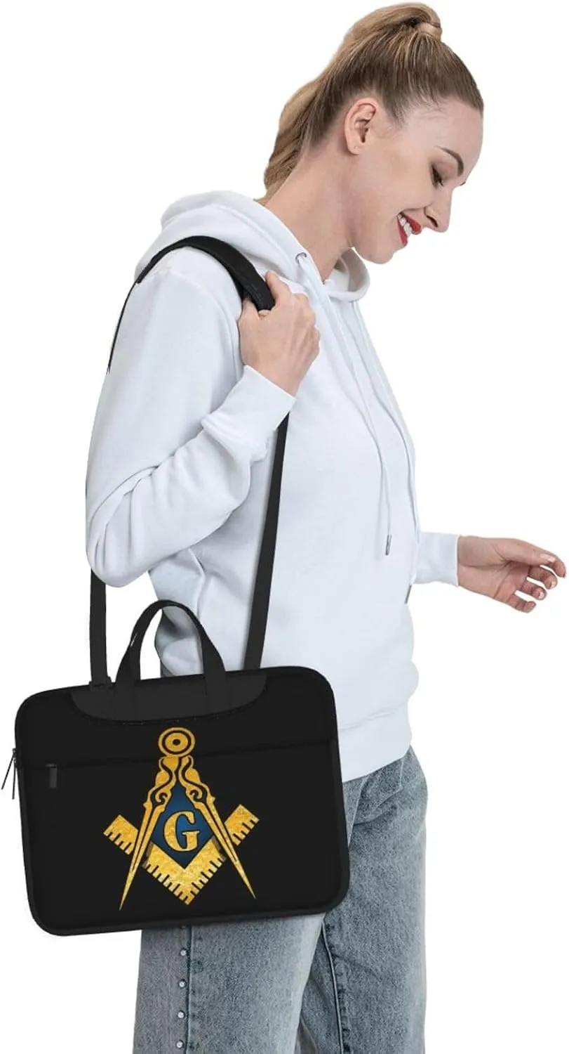 Freemason 3d Pattern Laptop Bag Shoulder Bag Computer Notebook Briefcase Messenger Bag