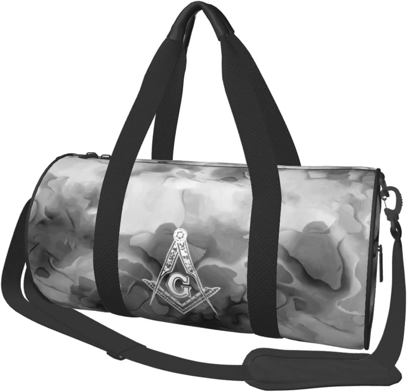Freemasonry Convertible Garment Bag with Shoulder Strap, Carry on Garment Duffel Bag for Men Women - Rolling Foldable for Travel Luggage Bags (Black)