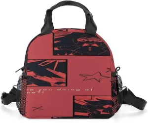 Fundamental-Paper Education Lunch Shoulder Bag Lightweight Insulated Heat Preservation Children's Lunch Bag Bento Box One Size